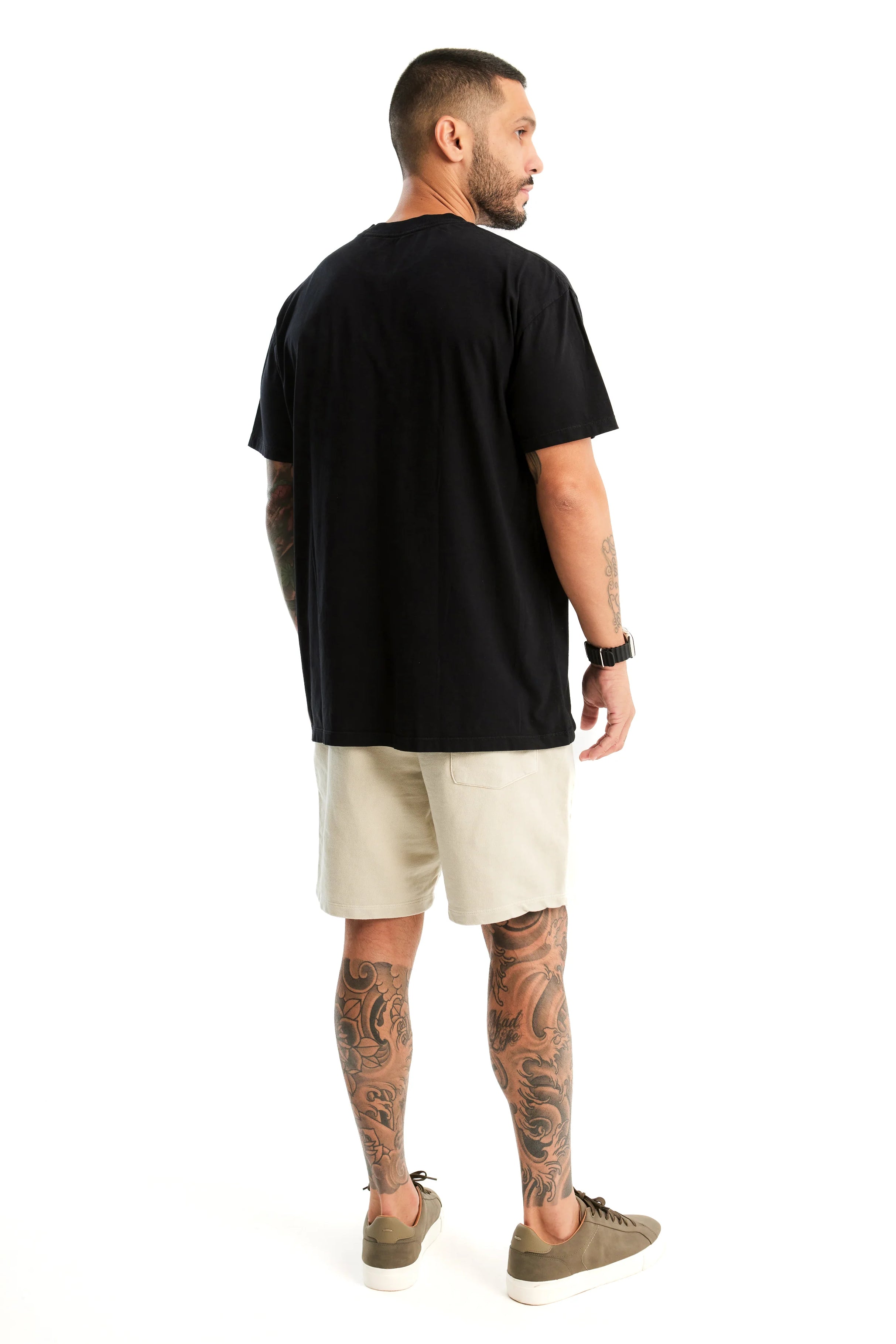 Camiseta Oversized Masculina Preta