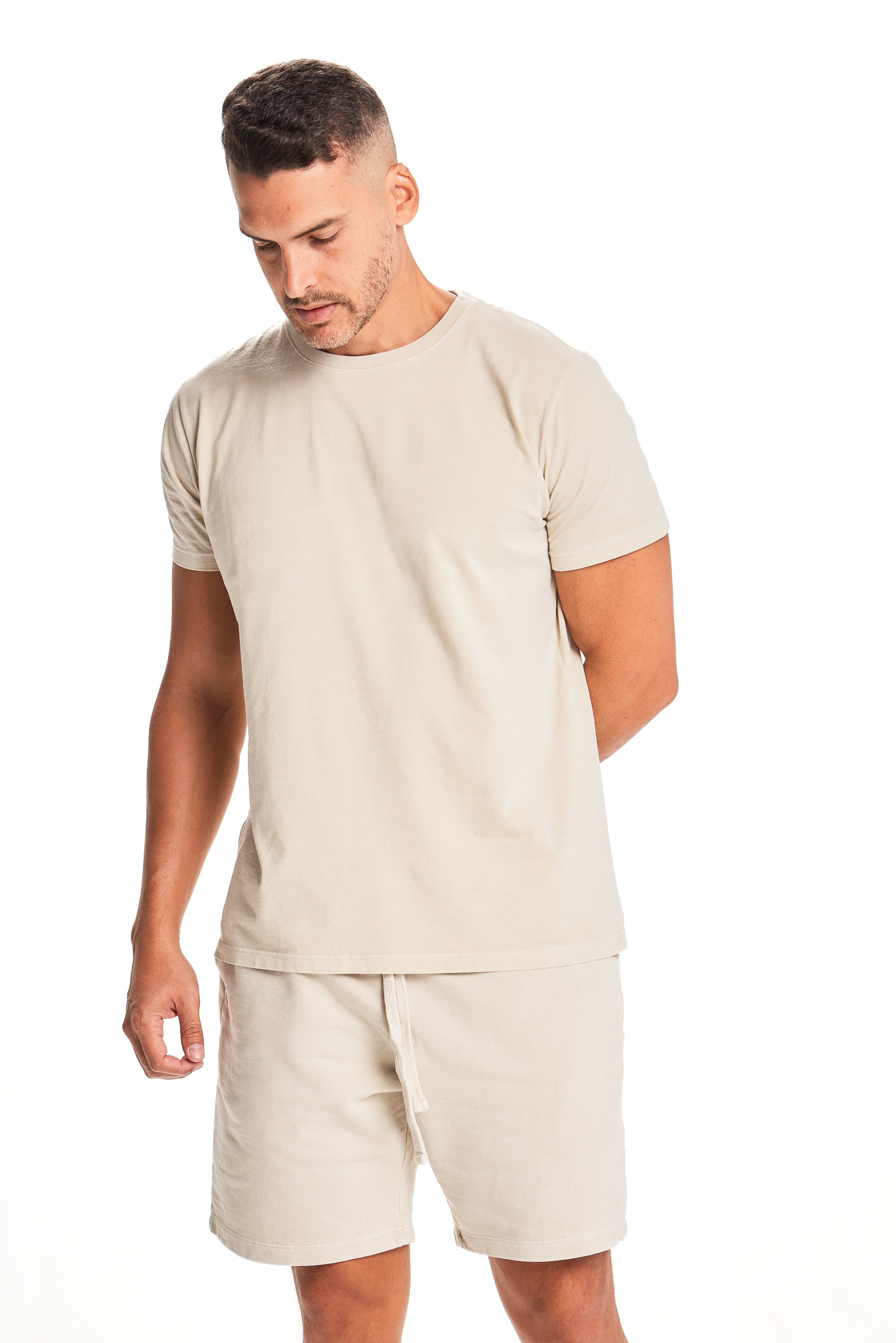 Camiseta Básica Masculina Bege