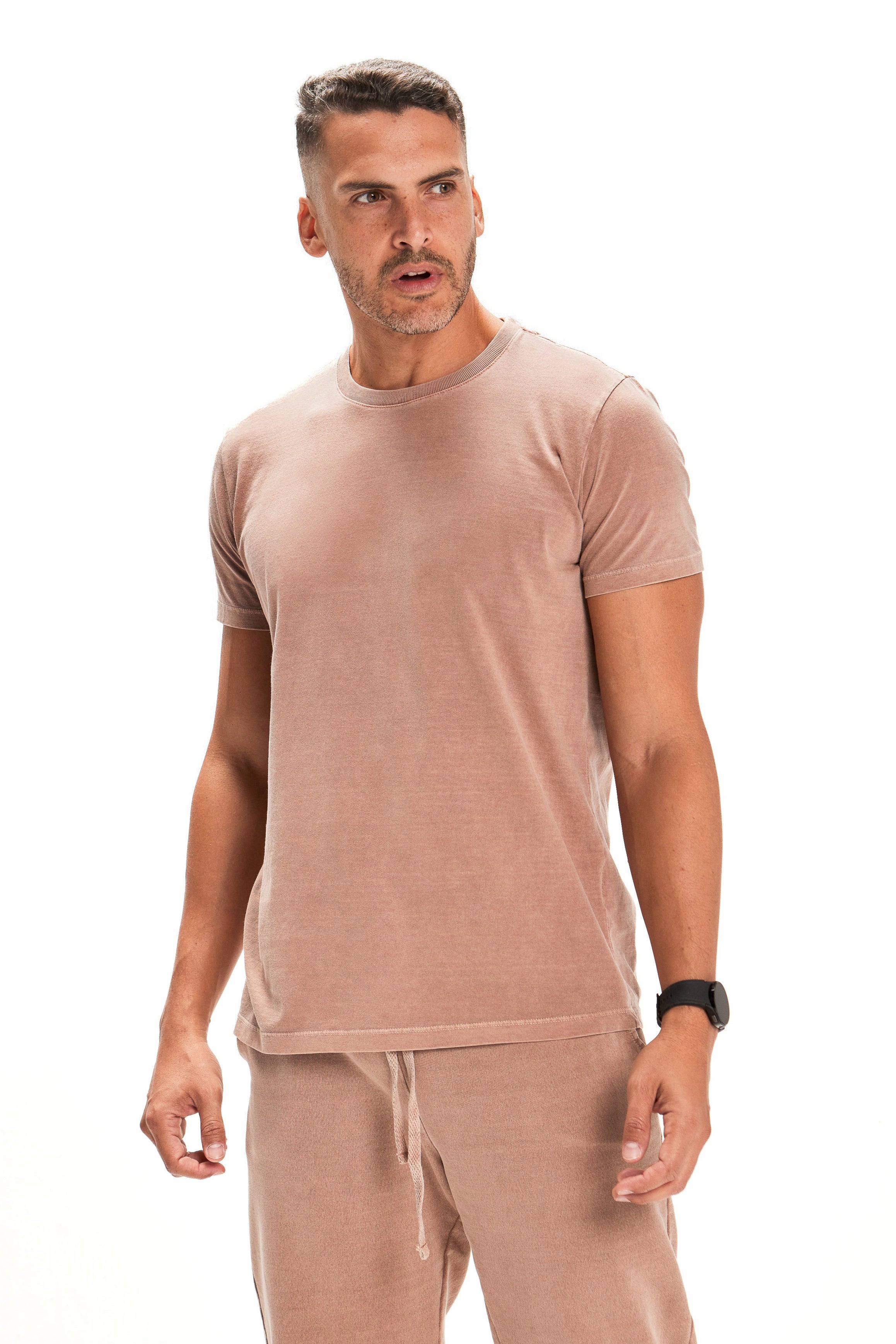 Camiseta Básica Masculina Marrom