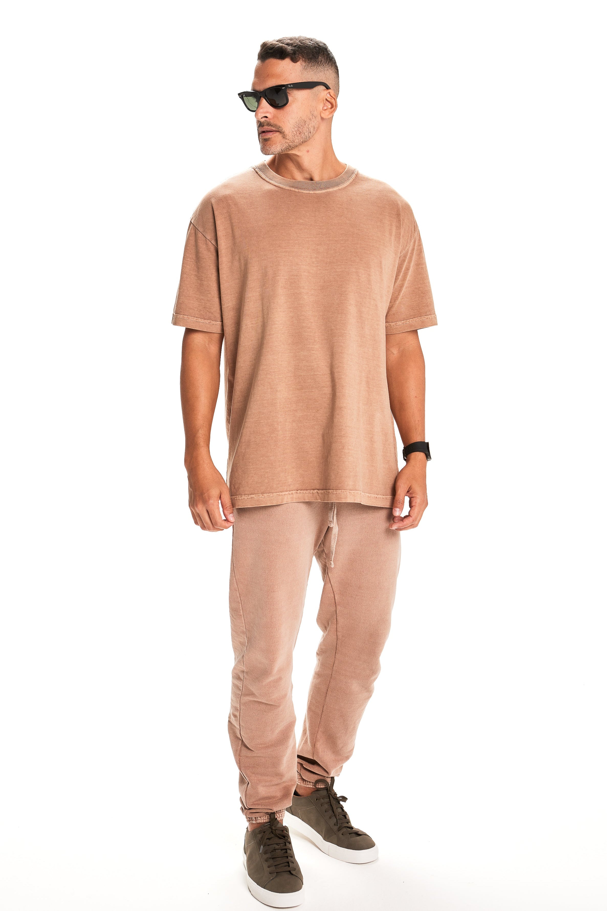 Camiseta Oversized Masculina Marrom