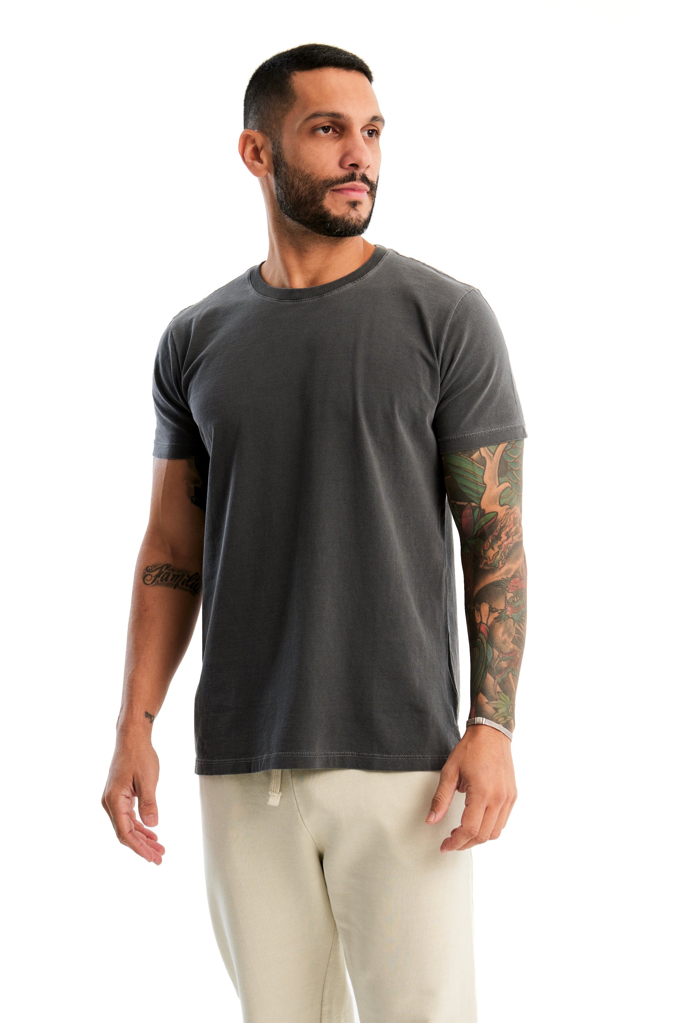 Camiseta Básica Masculina Grafite