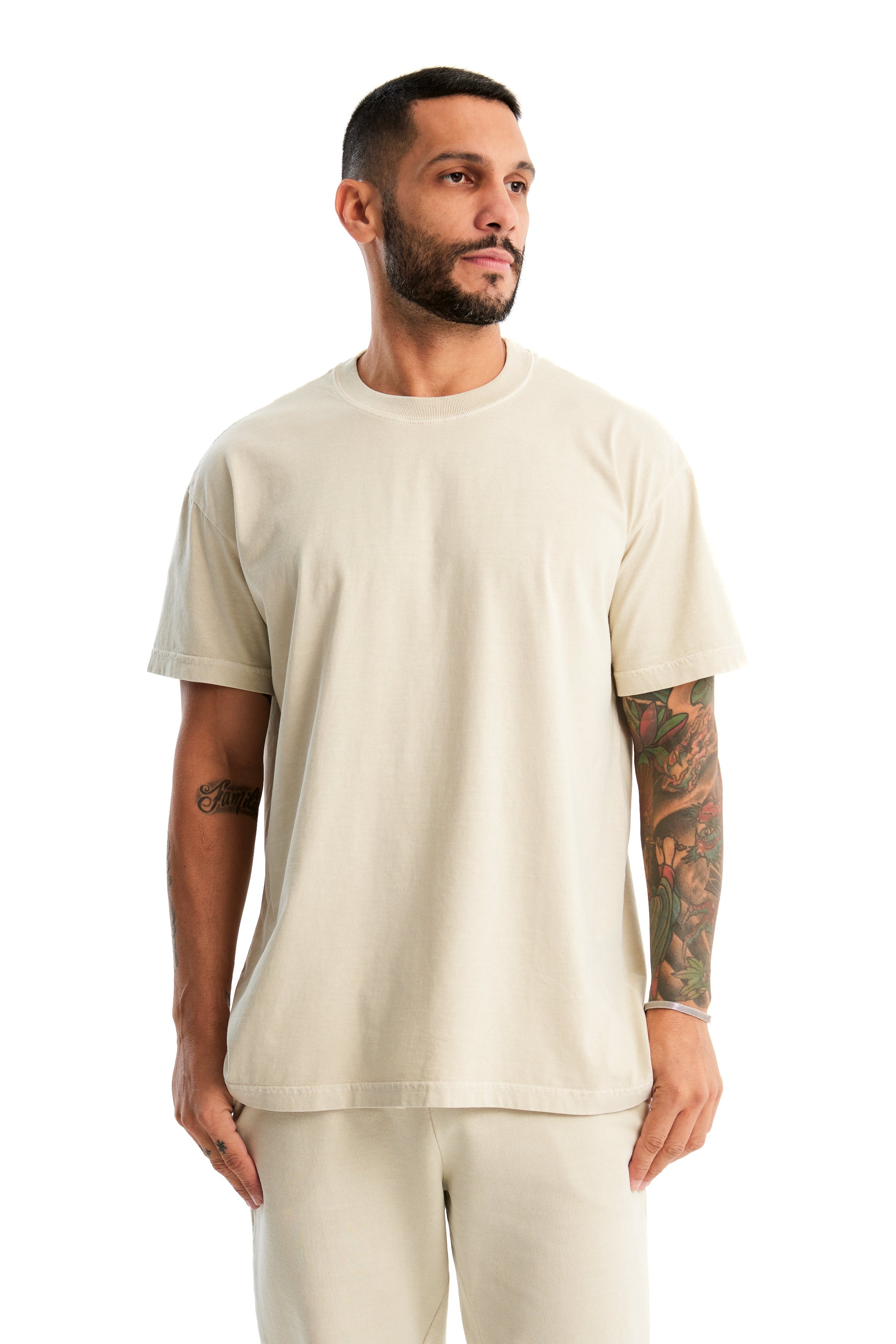 Camiseta Oversized Masculina Bege