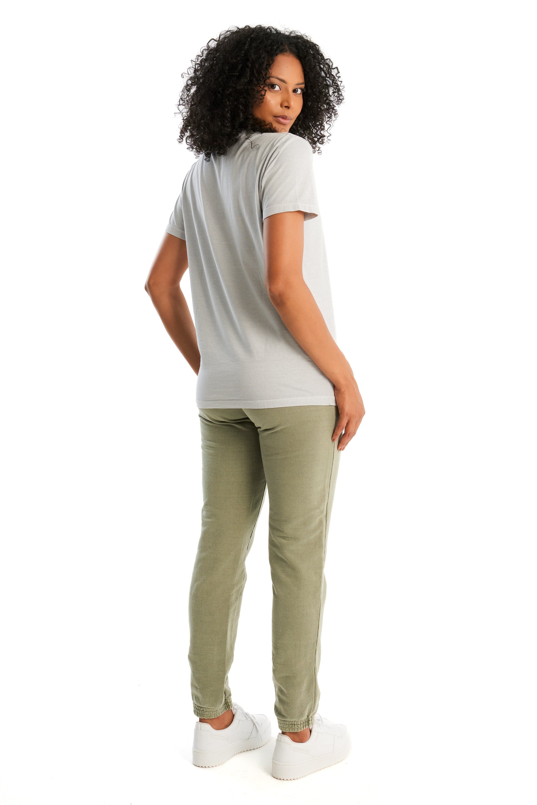 Calça Moletom Feminina Verde Militar