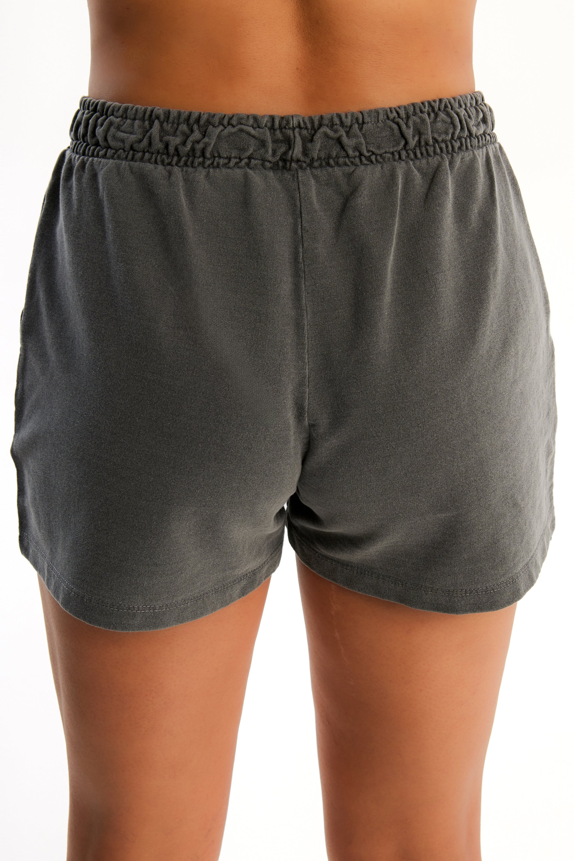 Short Moletom Feminino Grafite